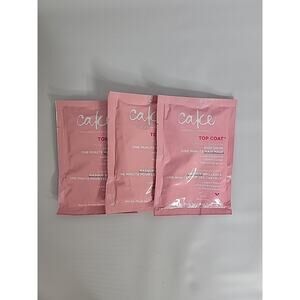 Cake Beauty Top Coat One Minute High Shine Deep Conditioner Hair Mask 3 Pack Lot